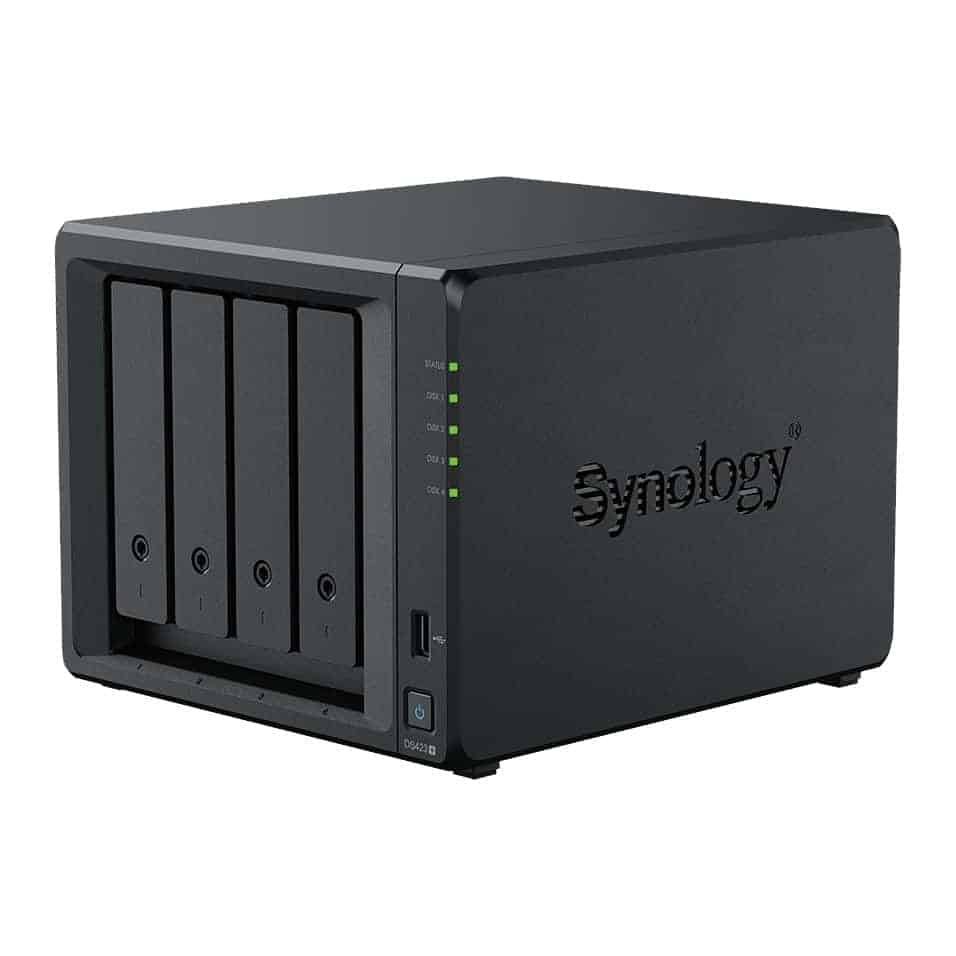 Synology 4 Bay DS423+ Desktop NAS Unit with 4x 12TB Synology HAT3300 HDD